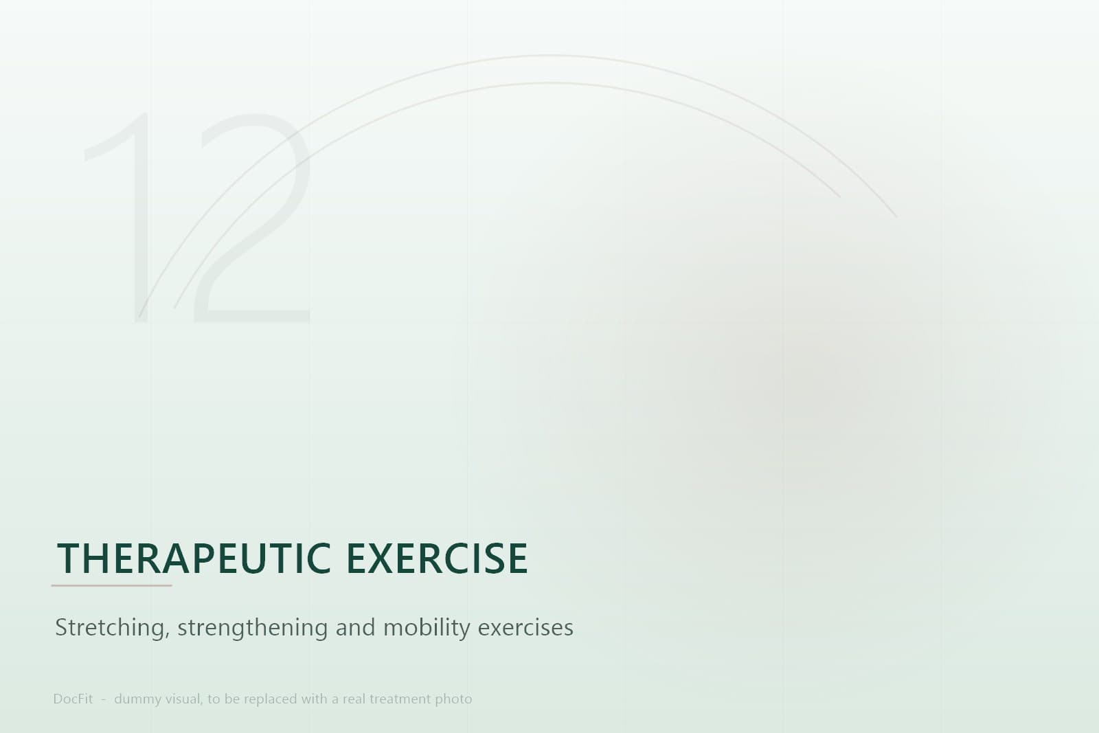 Individualised exercise rehabilitation